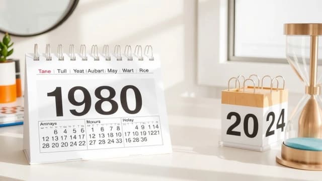 Hur gammal är man om man är född 1980